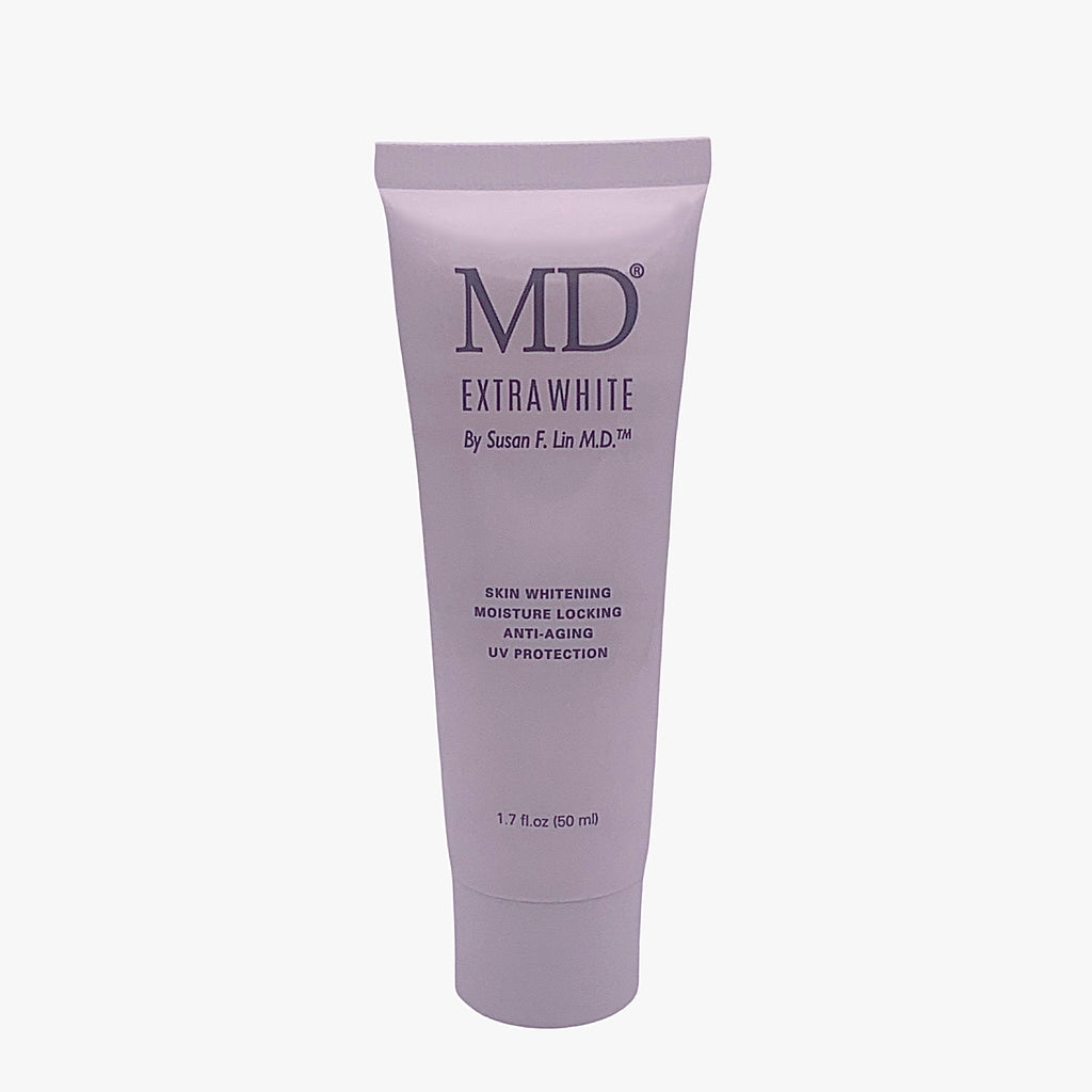 MD® Extra White| Instant Skin Brightening Antiaging Moisturizer Mineral Sunscreen Non Oily All Skin Type Men and Women Chemical Free 50ml - MD