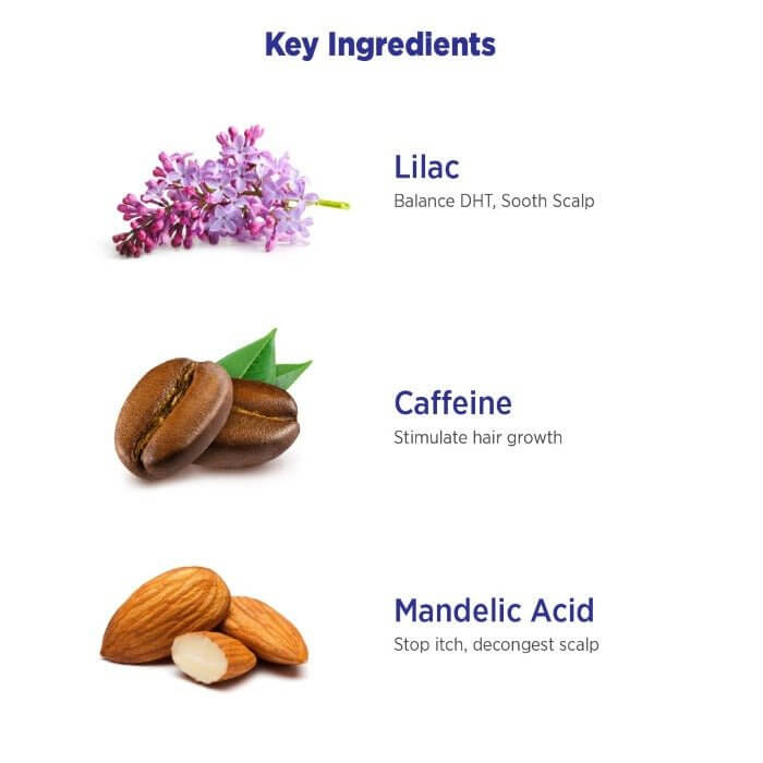 MD Scalp Essentials with lilac, caffeine, and mandelic acid to stop scalp itch, soothe irritation, and support healthy hair growth

